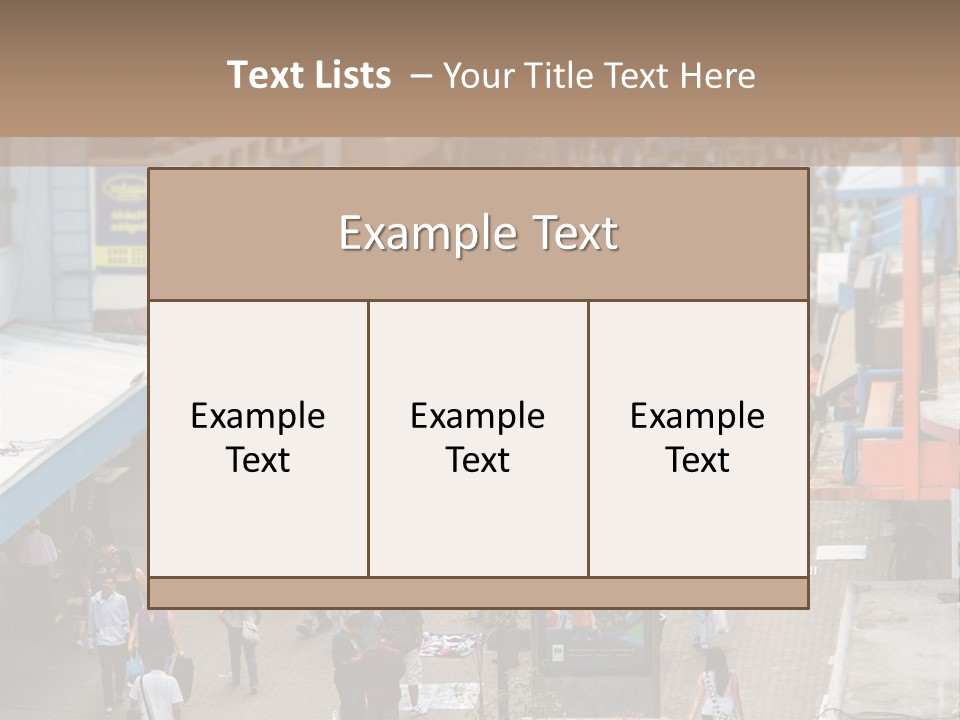City Avenida Central Costa Rica PowerPoint Template
