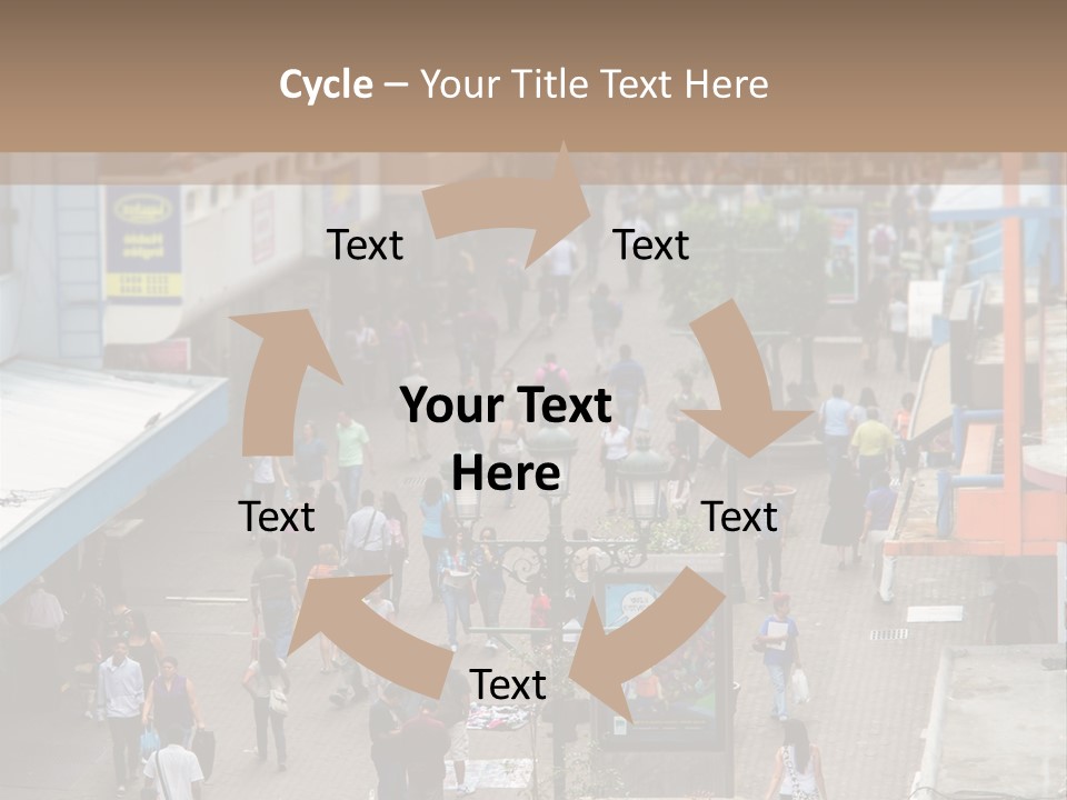 City Avenida Central Costa Rica PowerPoint Template