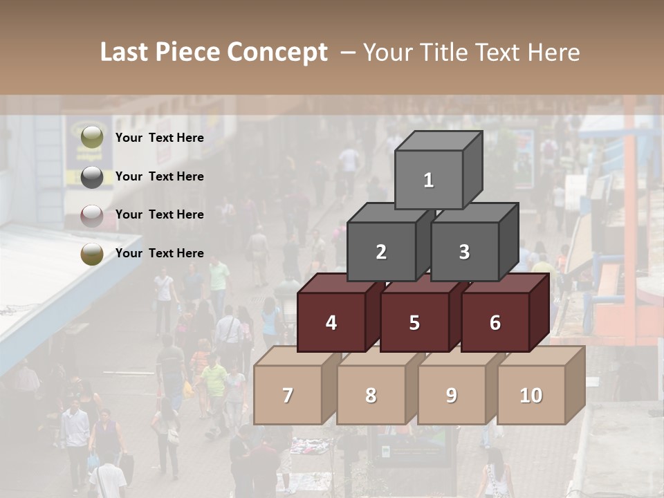 City Avenida Central Costa Rica PowerPoint Template