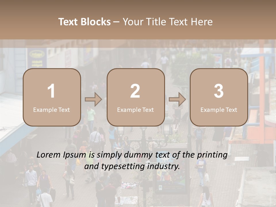 City Avenida Central Costa Rica PowerPoint Template