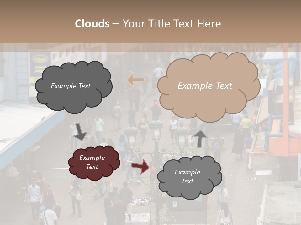 City Avenida Central Costa Rica PowerPoint Template