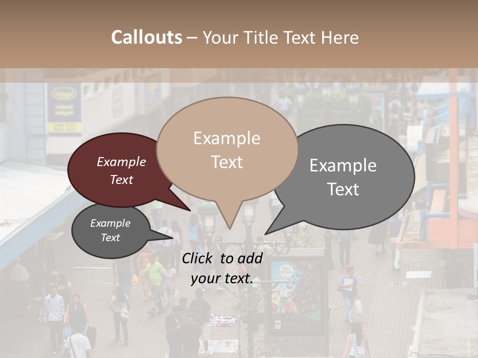 City Avenida Central Costa Rica PowerPoint Template