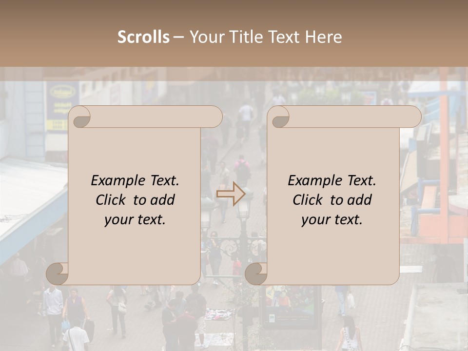 City Avenida Central Costa Rica PowerPoint Template
