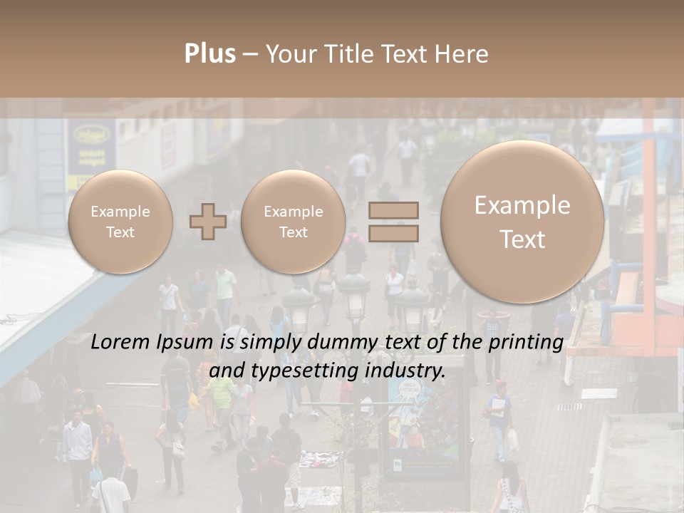 City Avenida Central Costa Rica PowerPoint Template