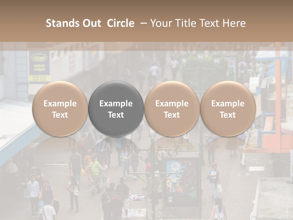 City Avenida Central Costa Rica PowerPoint Template