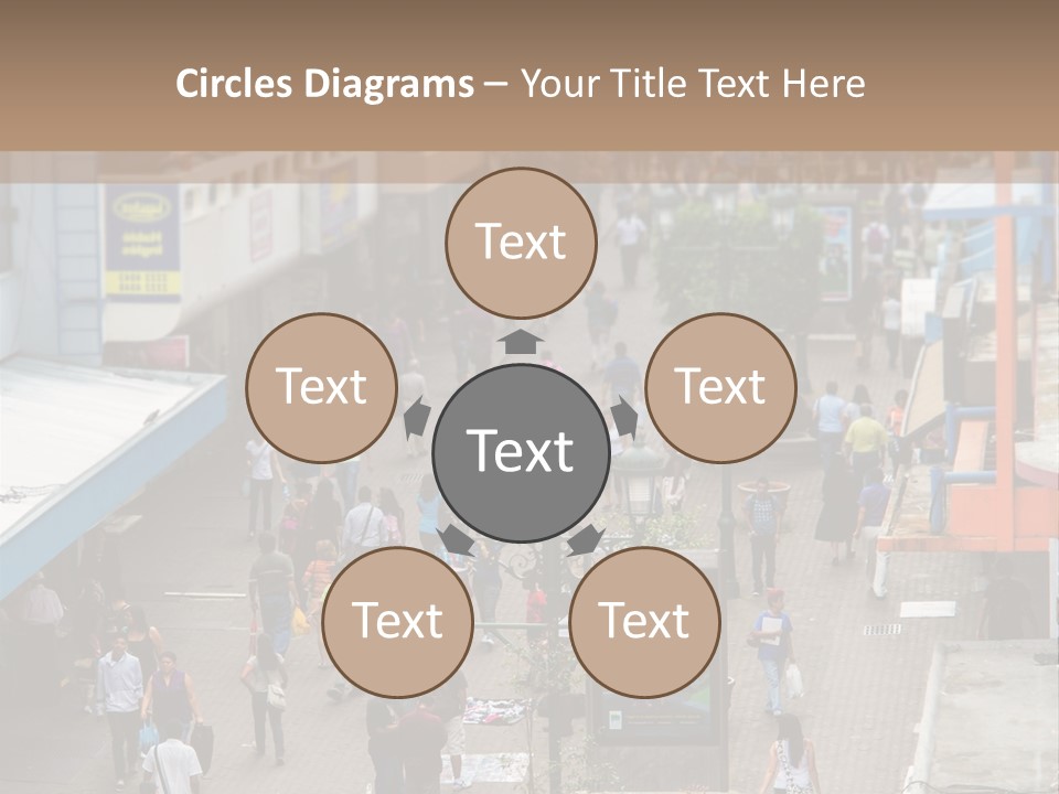 City Avenida Central Costa Rica PowerPoint Template