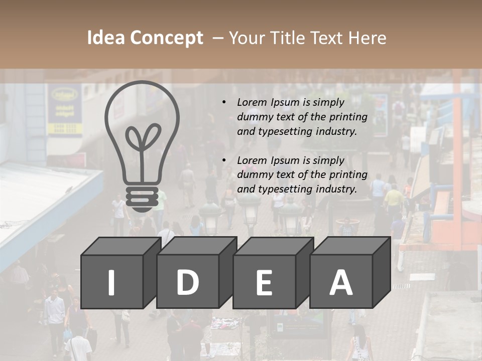 City Avenida Central Costa Rica PowerPoint Template