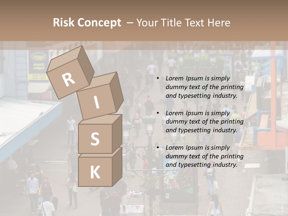 City Avenida Central Costa Rica PowerPoint Template