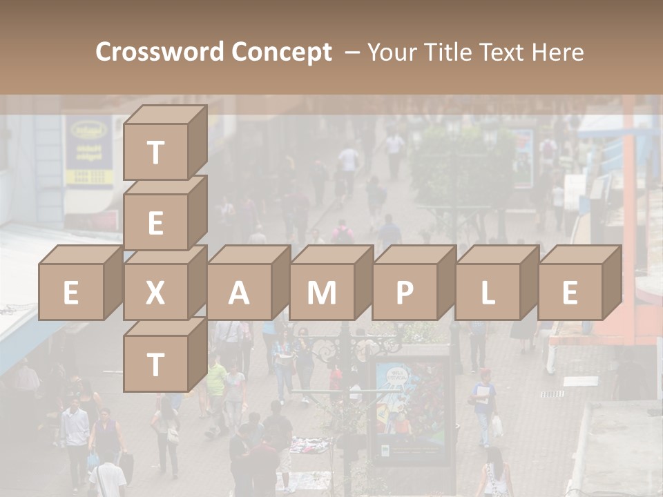 City Avenida Central Costa Rica PowerPoint Template