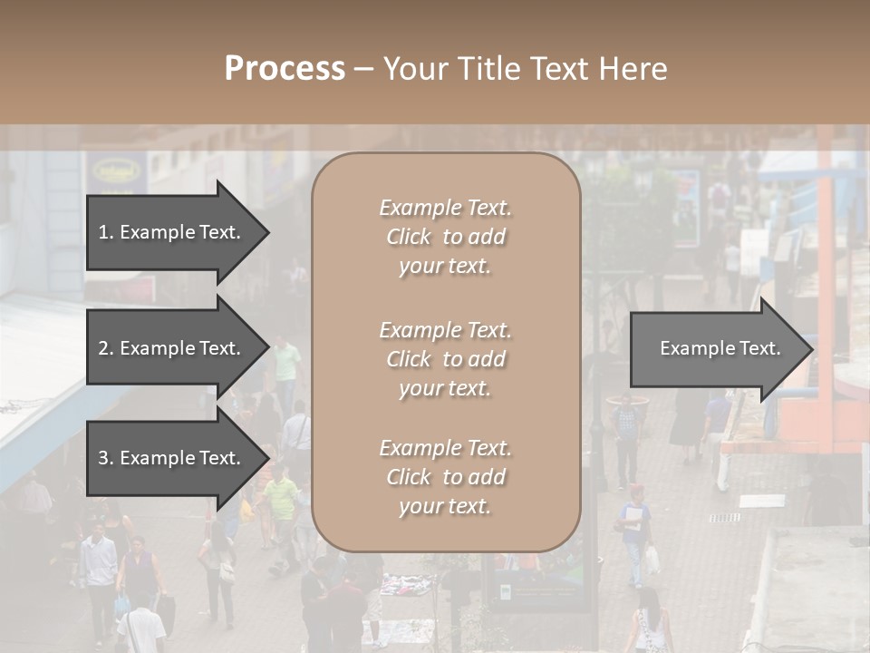 City Avenida Central Costa Rica PowerPoint Template