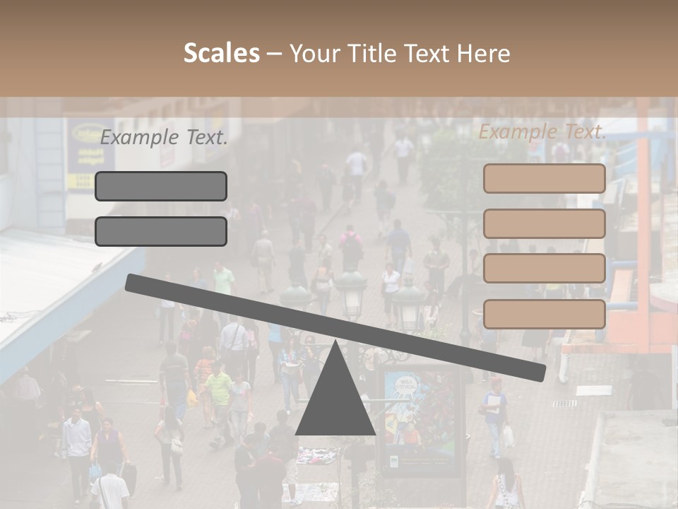 City Avenida Central Costa Rica PowerPoint Template