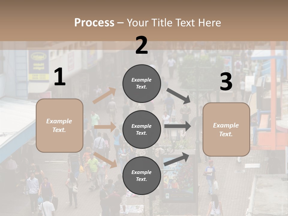 City Avenida Central Costa Rica PowerPoint Template