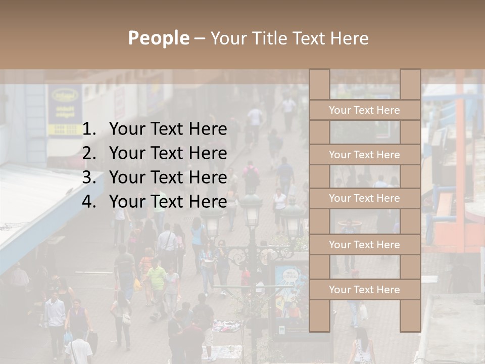 City Avenida Central Costa Rica PowerPoint Template