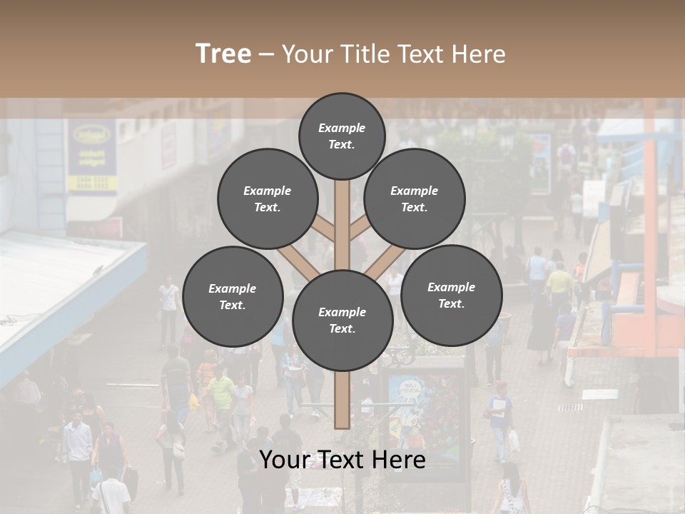 City Avenida Central Costa Rica PowerPoint Template