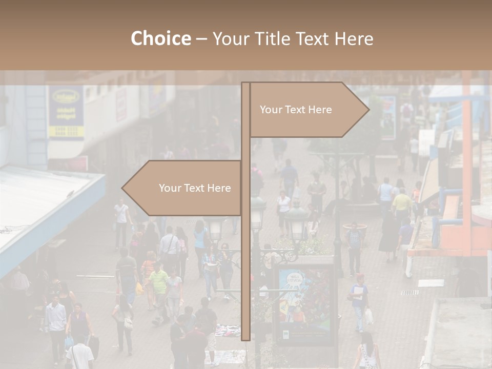 City Avenida Central Costa Rica PowerPoint Template