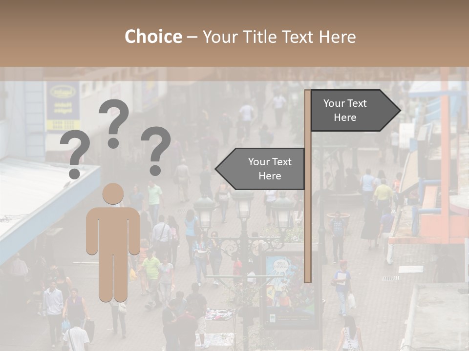 City Avenida Central Costa Rica PowerPoint Template