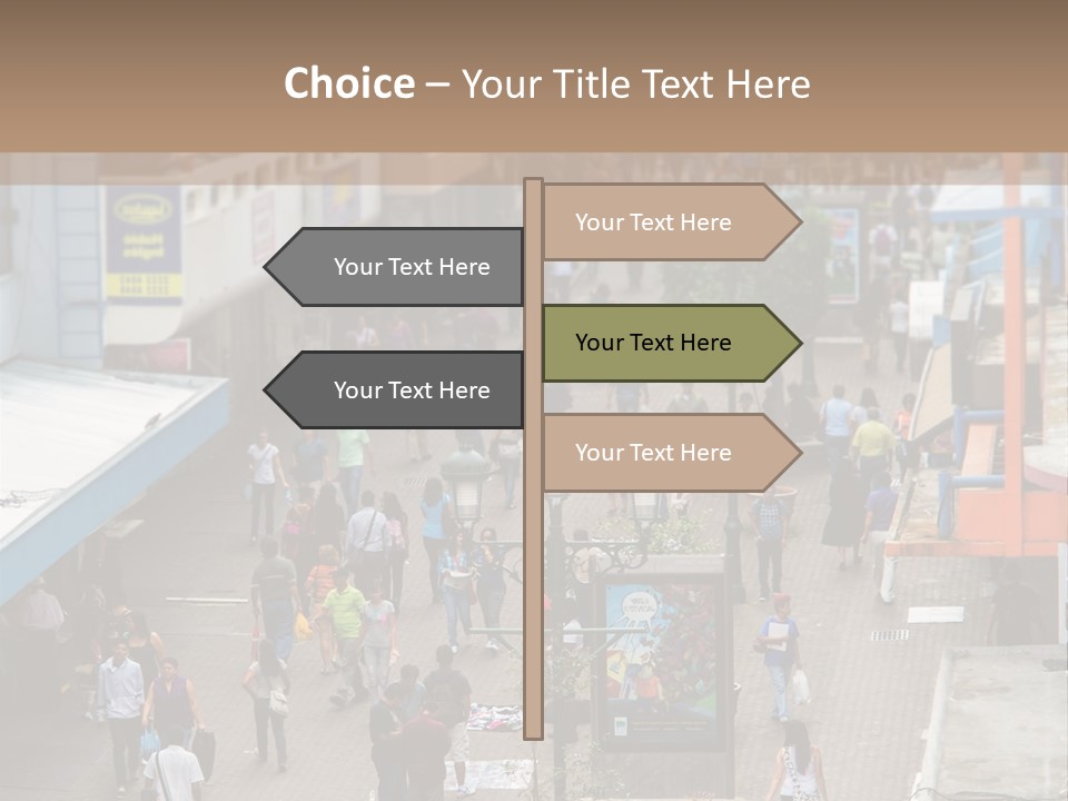 City Avenida Central Costa Rica PowerPoint Template