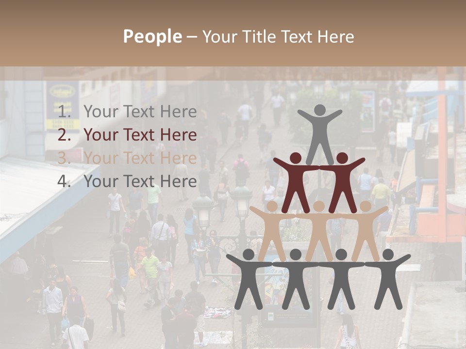 City Avenida Central Costa Rica PowerPoint Template