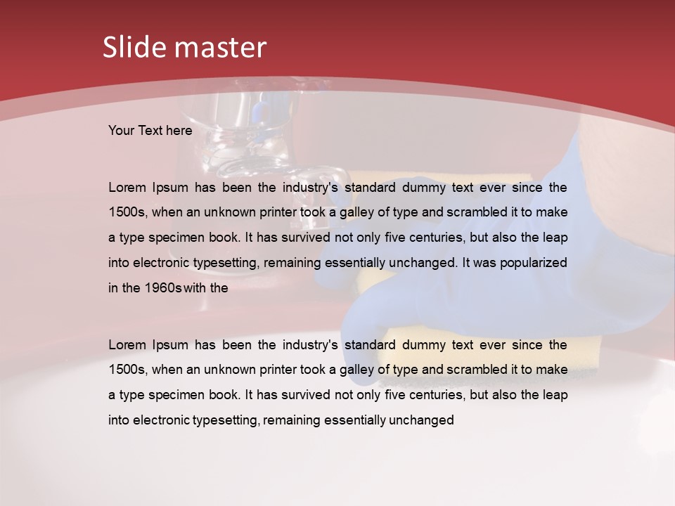 Servant Washer Employee PowerPoint Template