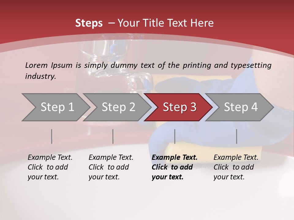 Servant Washer Employee PowerPoint Template
