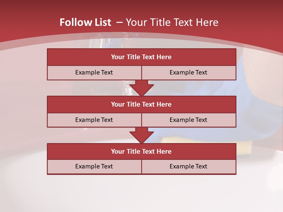 Servant Washer Employee PowerPoint Template
