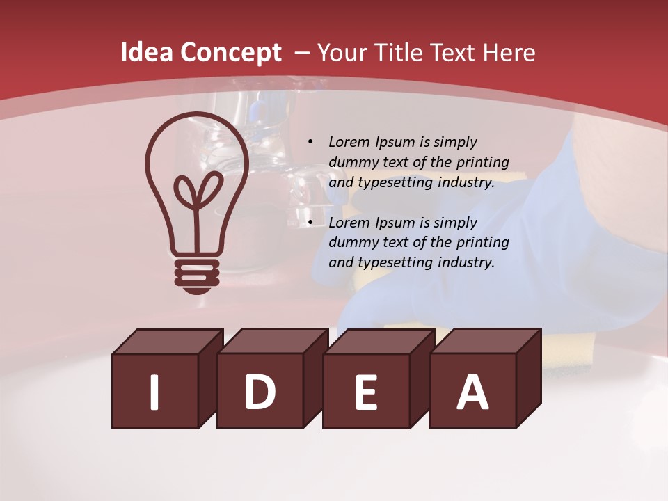 Servant Washer Employee PowerPoint Template