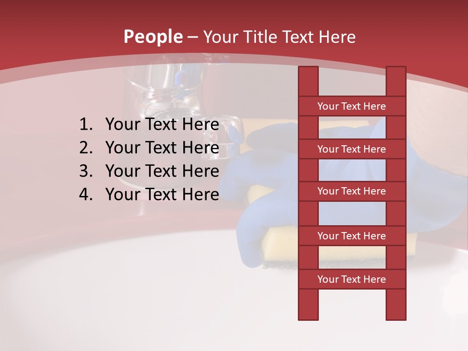 Servant Washer Employee PowerPoint Template