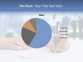 Management Text Hand PowerPoint Template