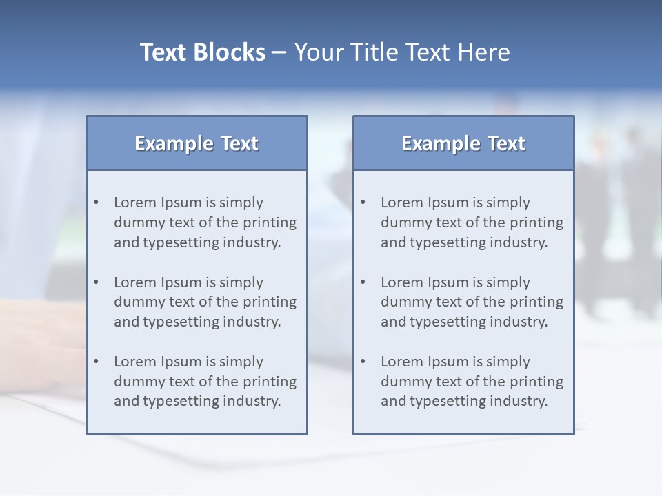 Management Text Hand PowerPoint Template