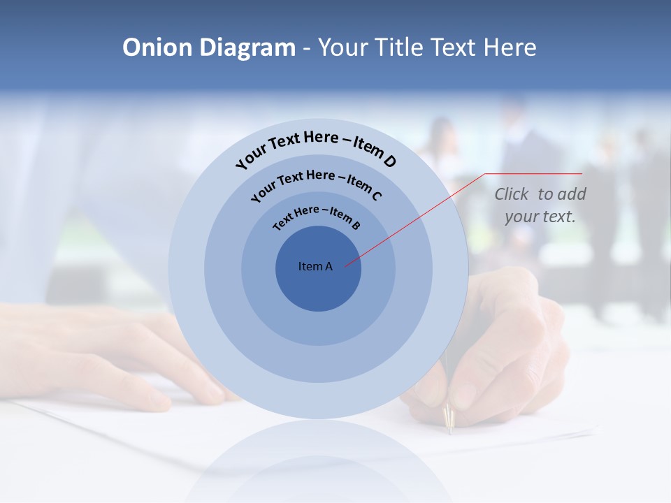 Management Text Hand PowerPoint Template