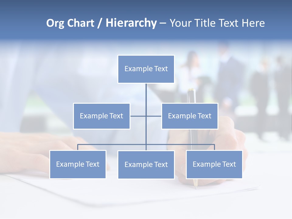Management Text Hand PowerPoint Template