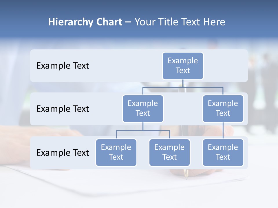 Management Text Hand PowerPoint Template