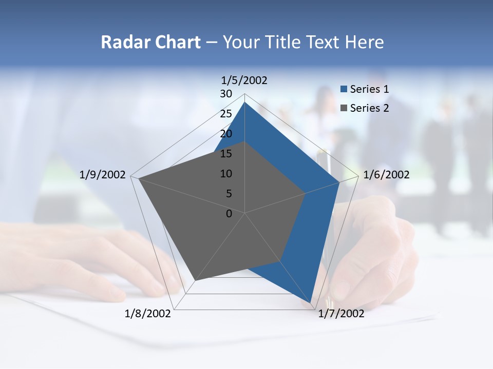 Management Text Hand PowerPoint Template
