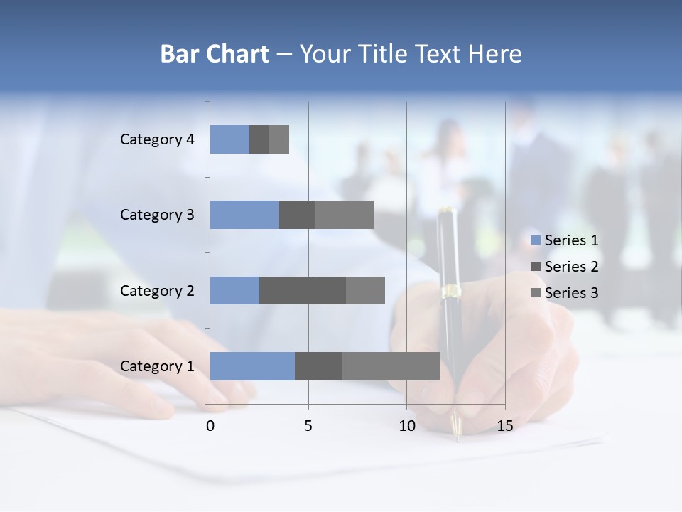 Management Text Hand PowerPoint Template
