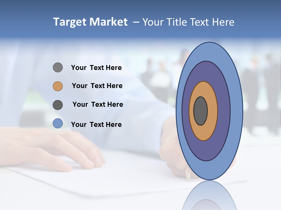 Management Text Hand PowerPoint Template