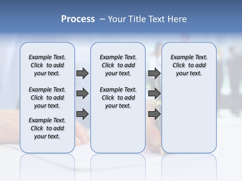 Management Text Hand PowerPoint Template
