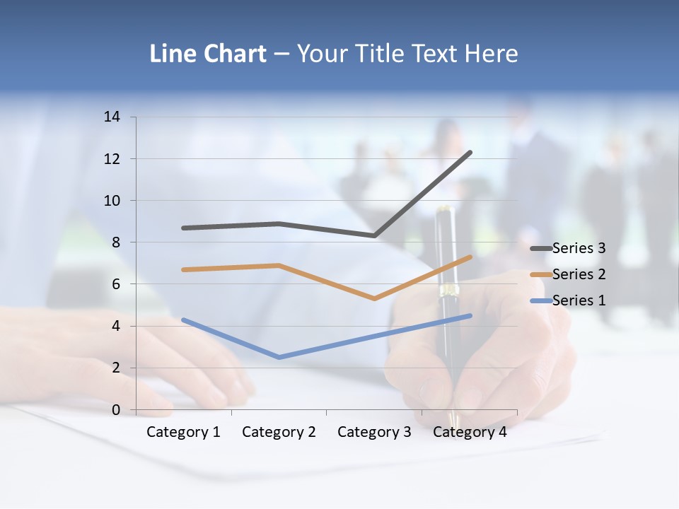 Management Text Hand PowerPoint Template