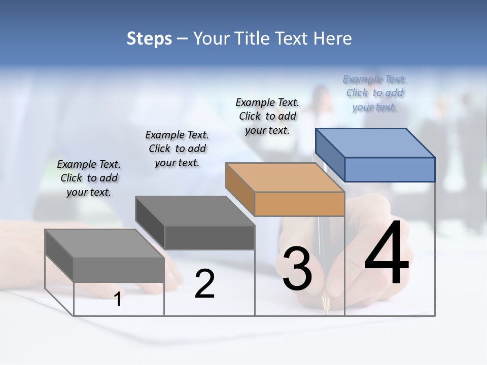 Management Text Hand PowerPoint Template
