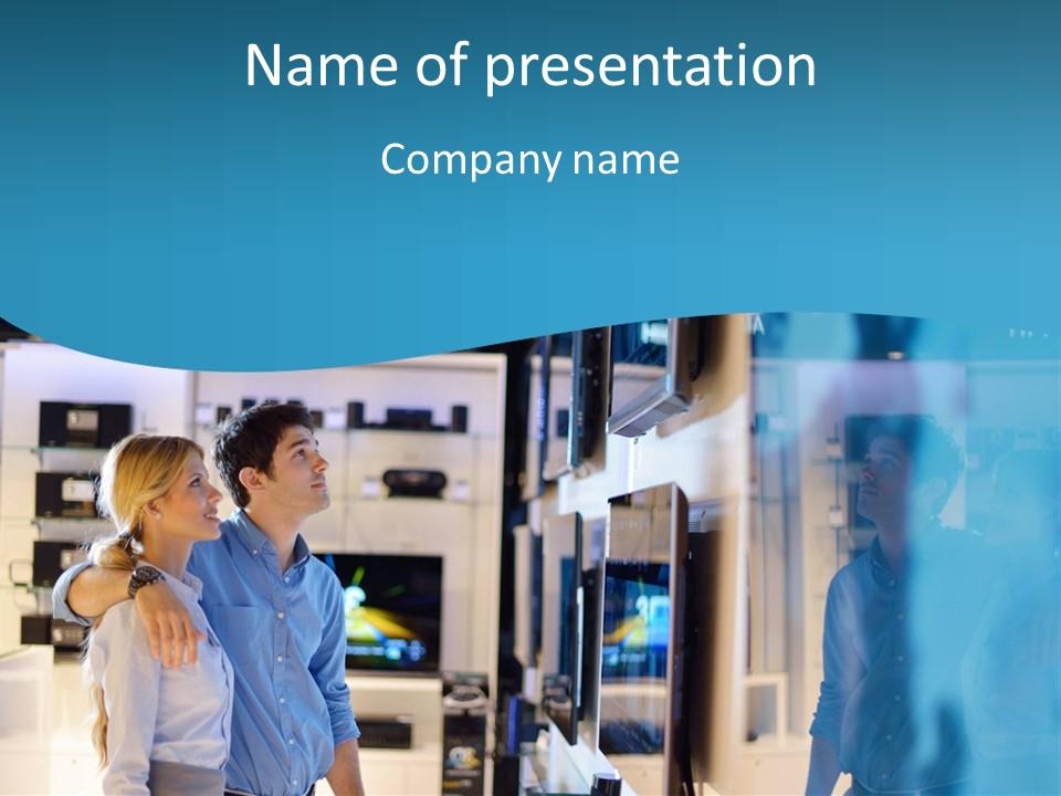 Business Flat Tech PowerPoint Template