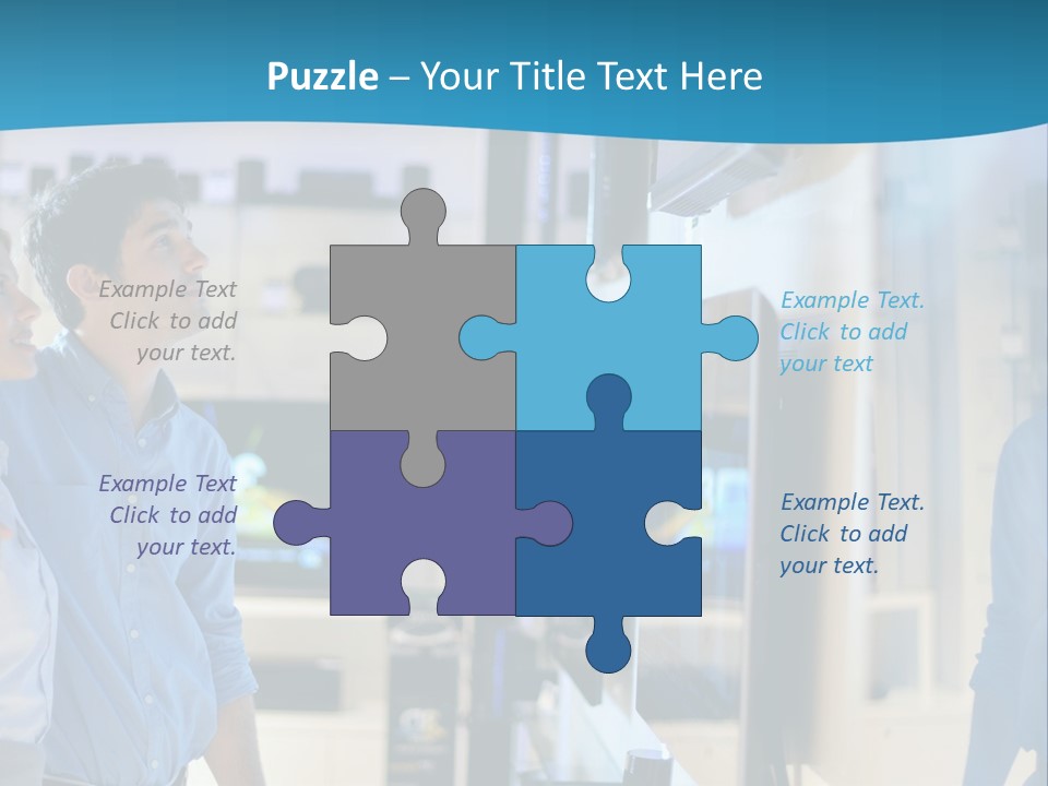Business Flat Tech PowerPoint Template