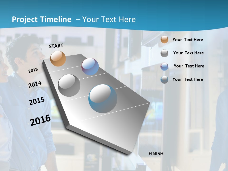 Business Flat Tech PowerPoint Template