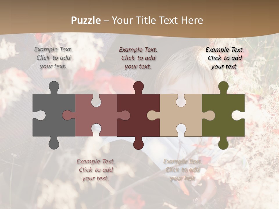 Red Season Girl PowerPoint Template