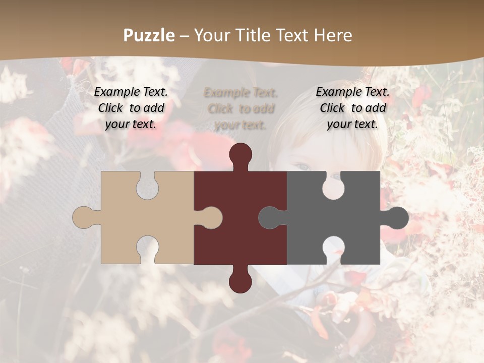 Red Season Girl PowerPoint Template