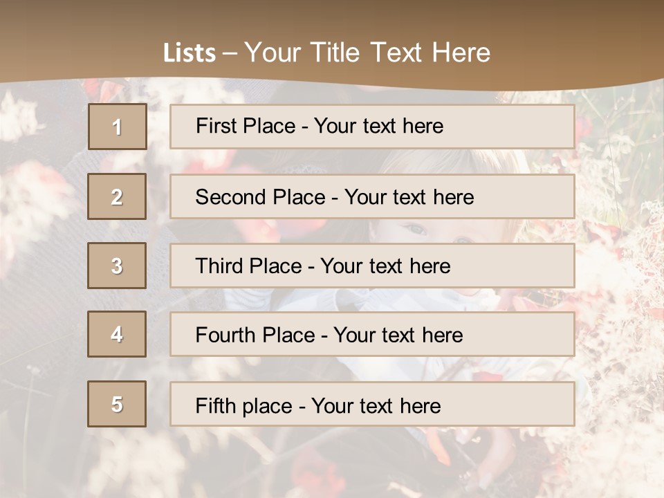 Red Season Girl PowerPoint Template