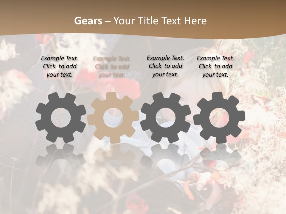 Red Season Girl PowerPoint Template