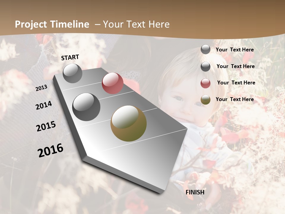 Red Season Girl PowerPoint Template