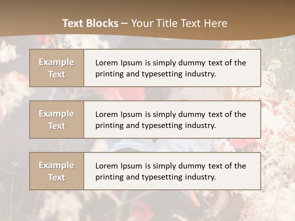 Red Season Girl PowerPoint Template