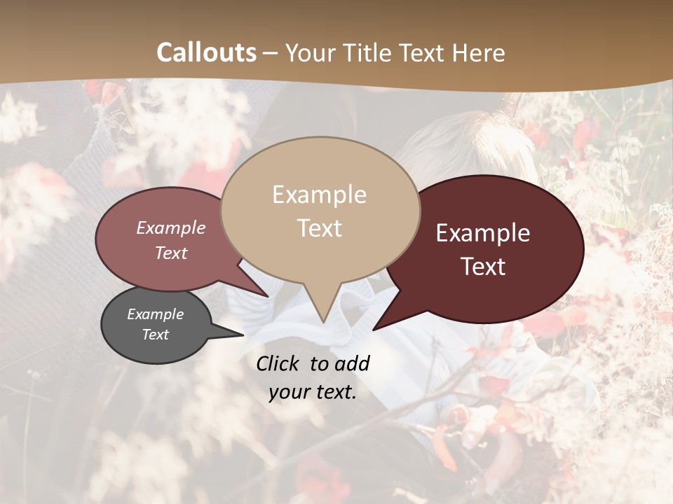 Red Season Girl PowerPoint Template