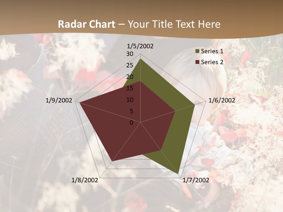 Red Season Girl PowerPoint Template