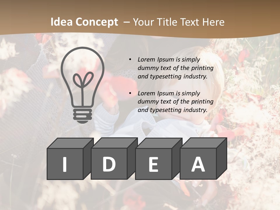 Red Season Girl PowerPoint Template